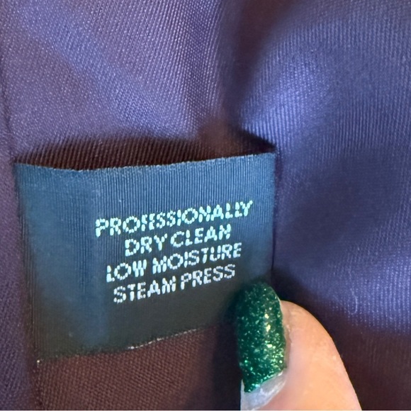 Evan Picone Peacoat Women's 100% Wool Plum Color Vintage Winter - Picture 9 of 13